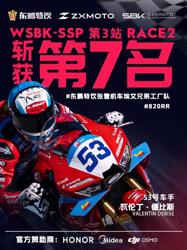 WSBK荷兰站第二回合因意外提前结束 张雪:赛车圈很干净