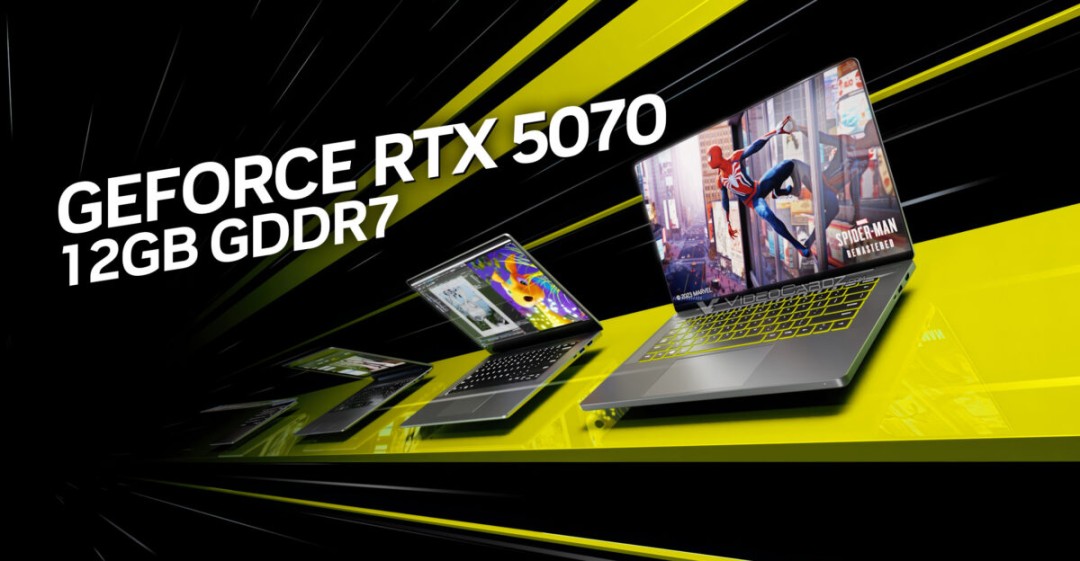 12GB显存的RTX 5070笔记本GPU现已正式发布