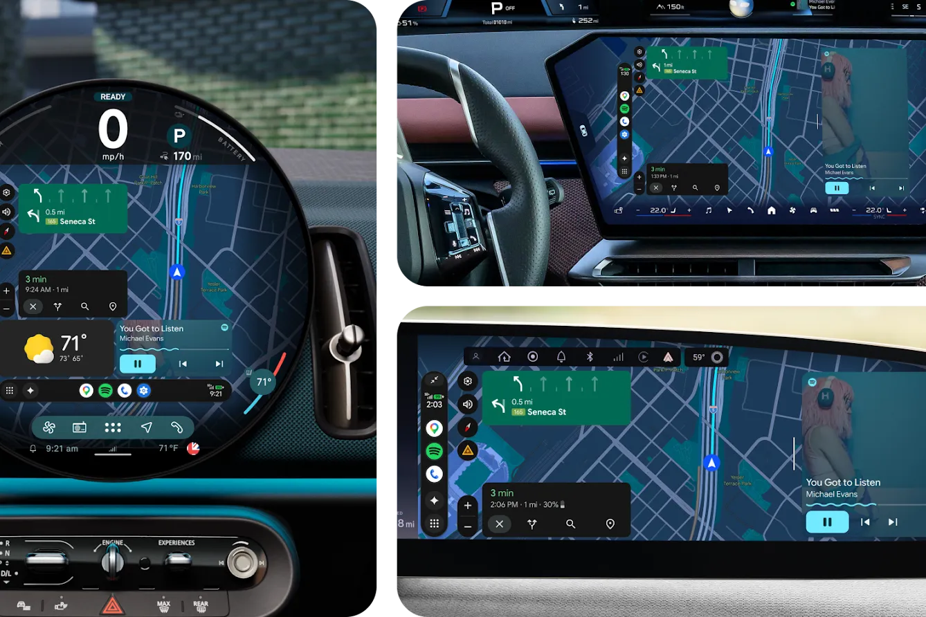 Android Auto 迎来十年来最大更新 一套界面适配所有车载屏幕