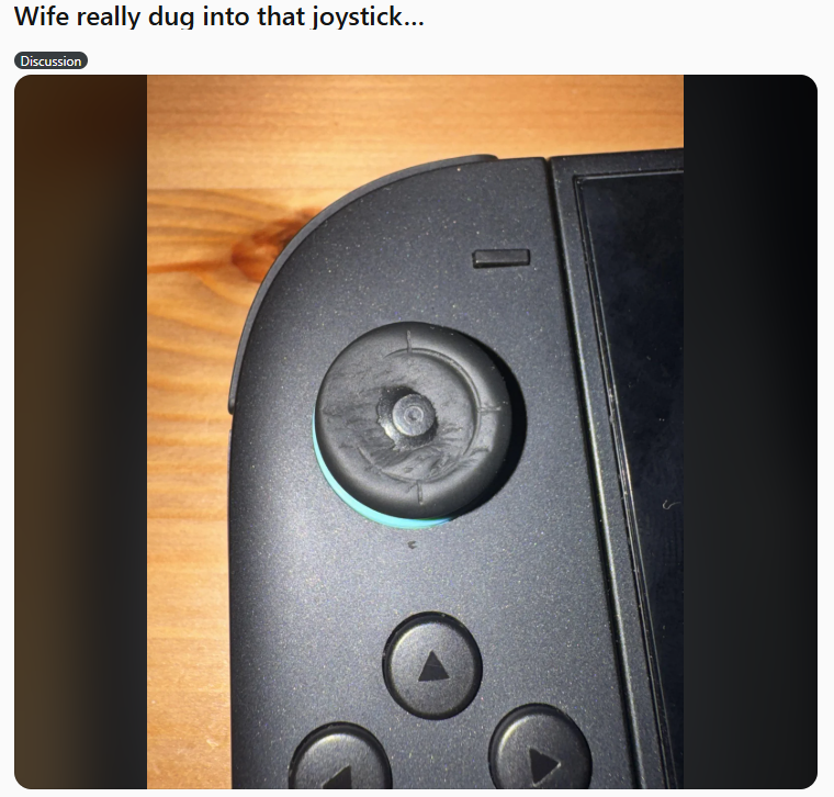 玩家沉迷任天堂游戏 竟把Switch2摇杆玩到报废