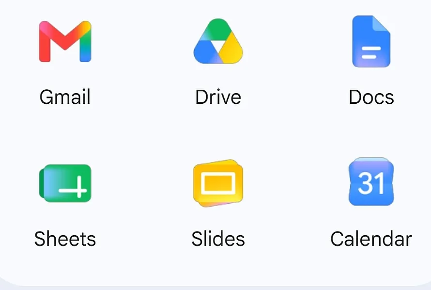Google上线全新Workspace应用图标 渐变配色与圆角设计登场