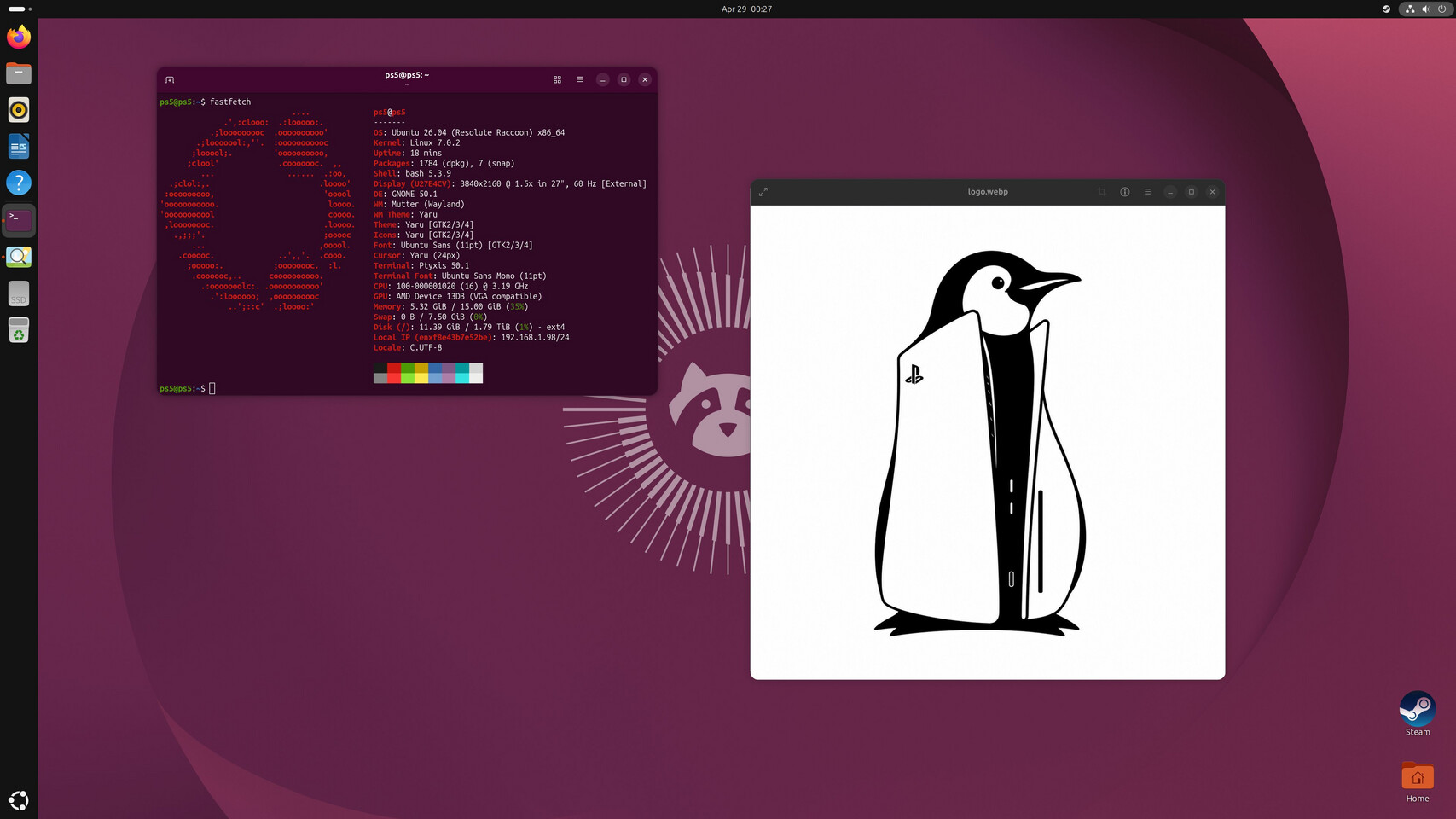 更多版本固件的 PlayStation 5 现已可运行 Linux