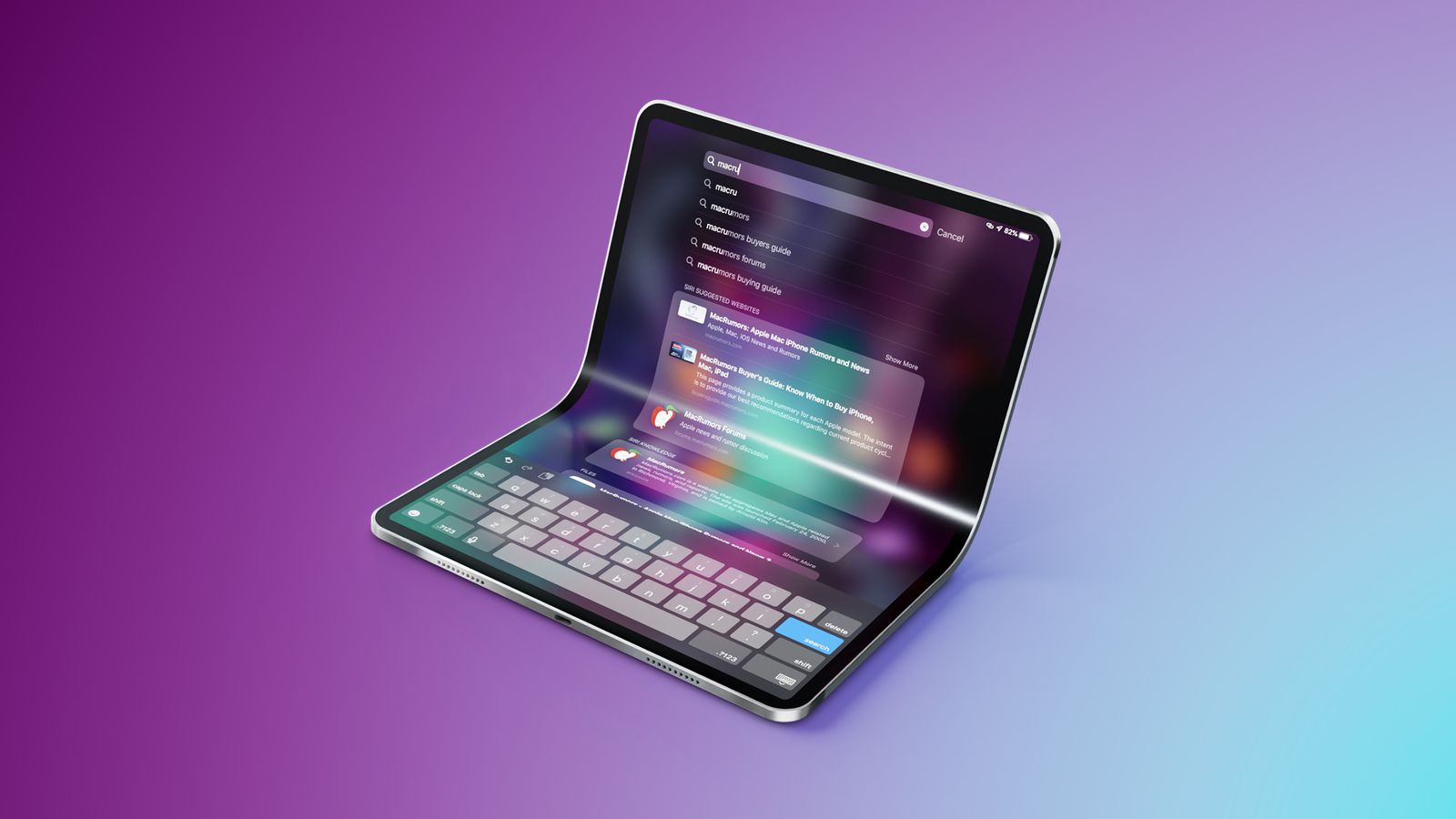 折叠屏iPad或将采用与首款折叠屏iPhone相同无折痕铰链设计