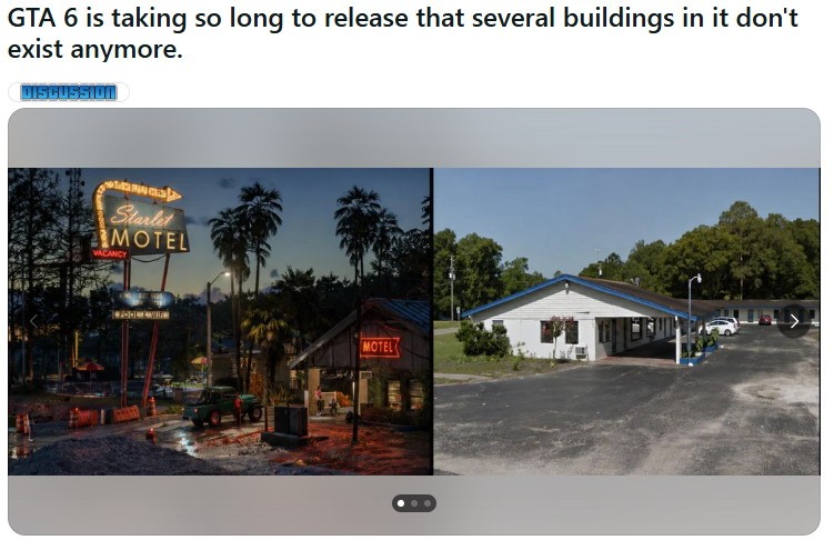 《GTA6》开发周期太长 多个取景地在现实中已物是人非