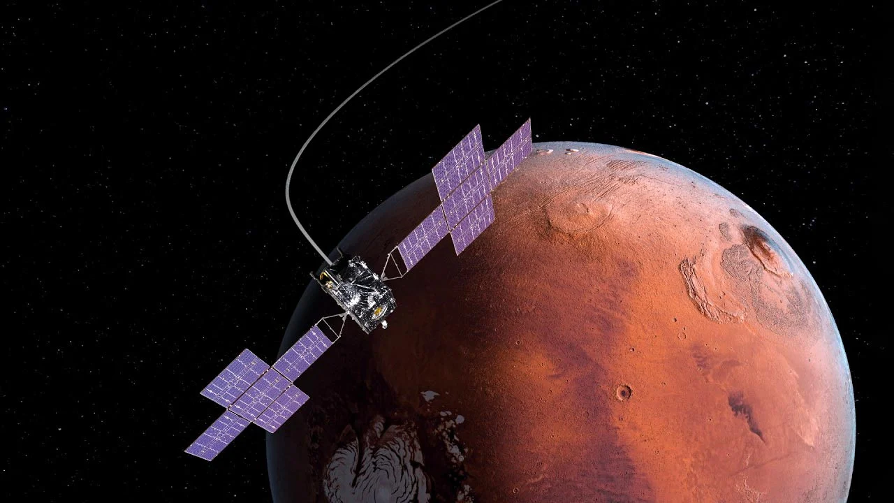 NASA“Psyche”探测器借力火星引力弹弓加速飞向神秘金属小行星