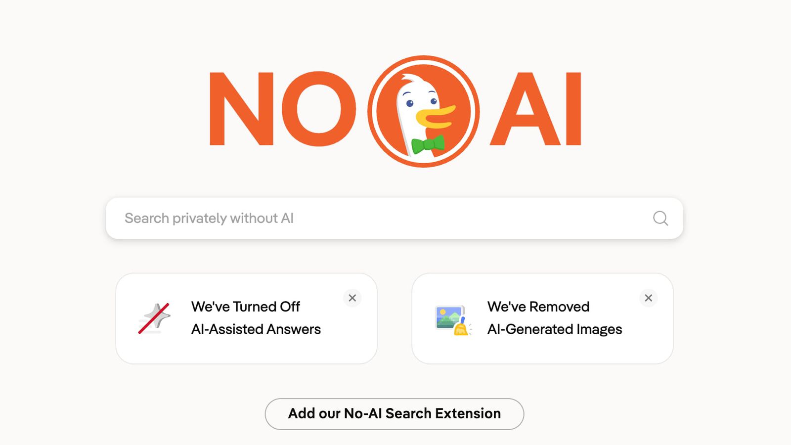 用户不认同Google搜索全面AI化 DuckDuckGo“无AI”搜索访问量激增