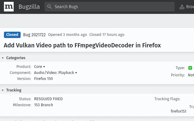 Firefox浏览器合并支持Vulkan视频解码 提升跨平台硬件加速体验