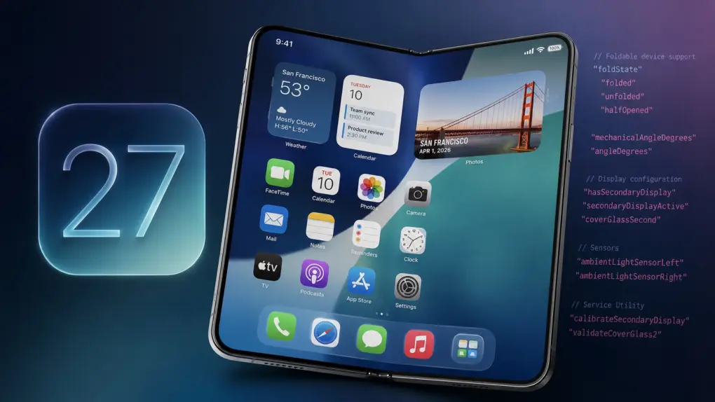 iOS 27代码揭示苹果2000美元折叠iPhone新线索