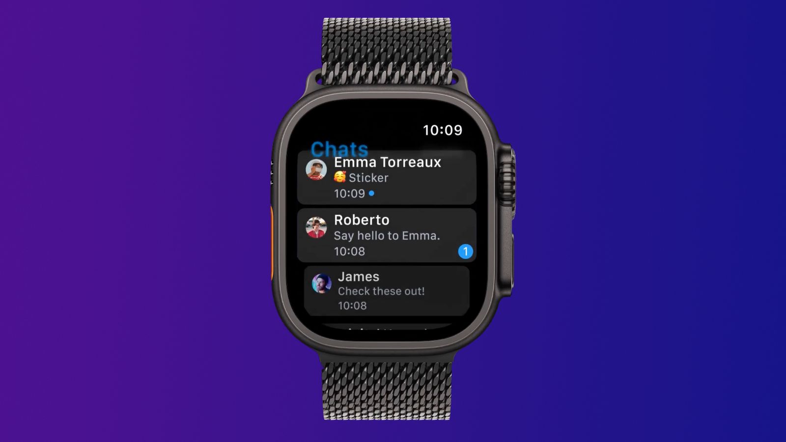 Telegram推出原生Apple Watch应用 支持手表端收发消息
