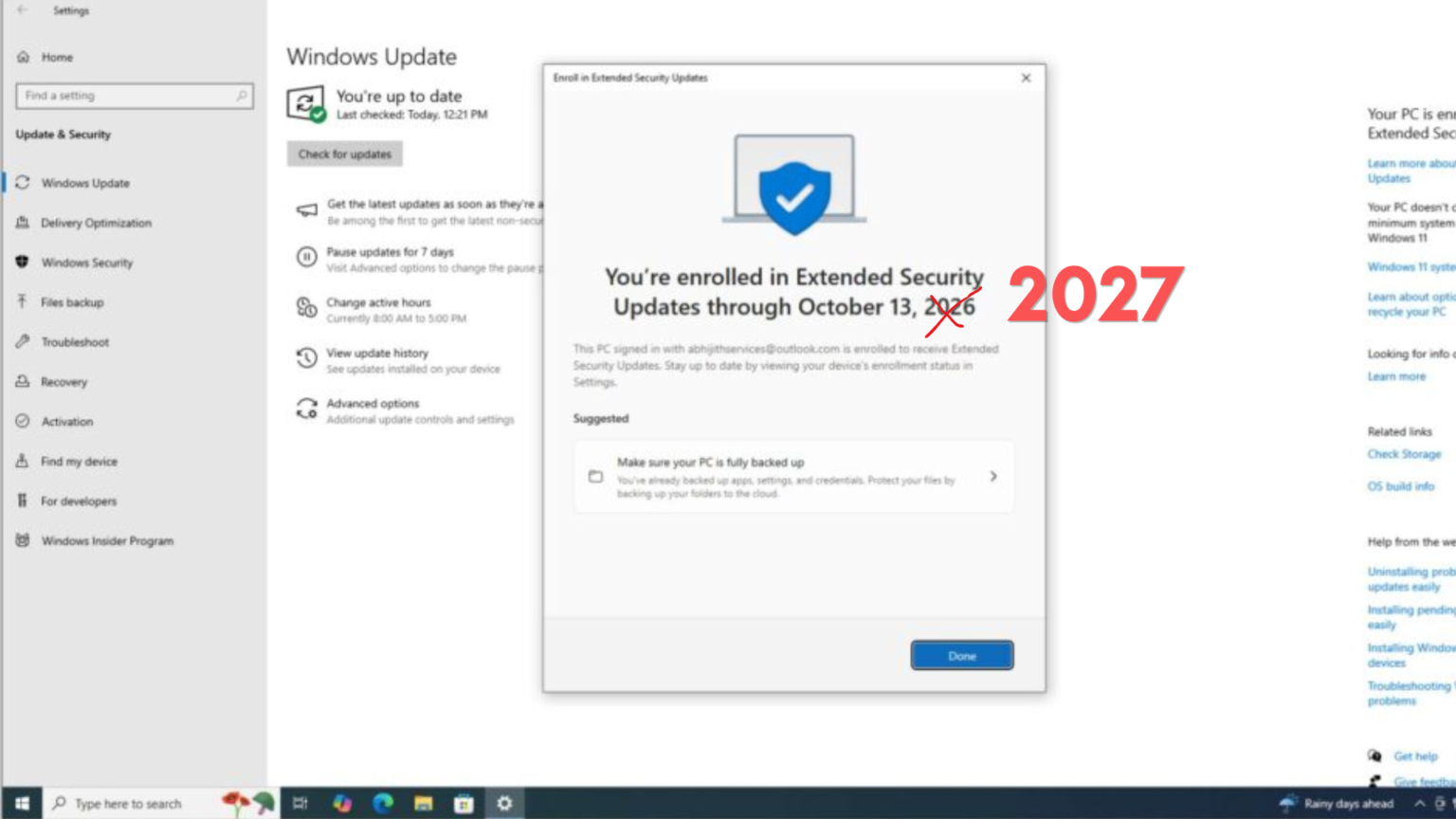 微软悄然将 Windows 10 支持延长至 2027 年 10 月