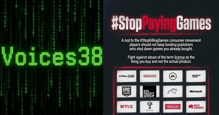 Voices38力挺“停止扼杀游戏” 买新游戏不如玩我破解的!