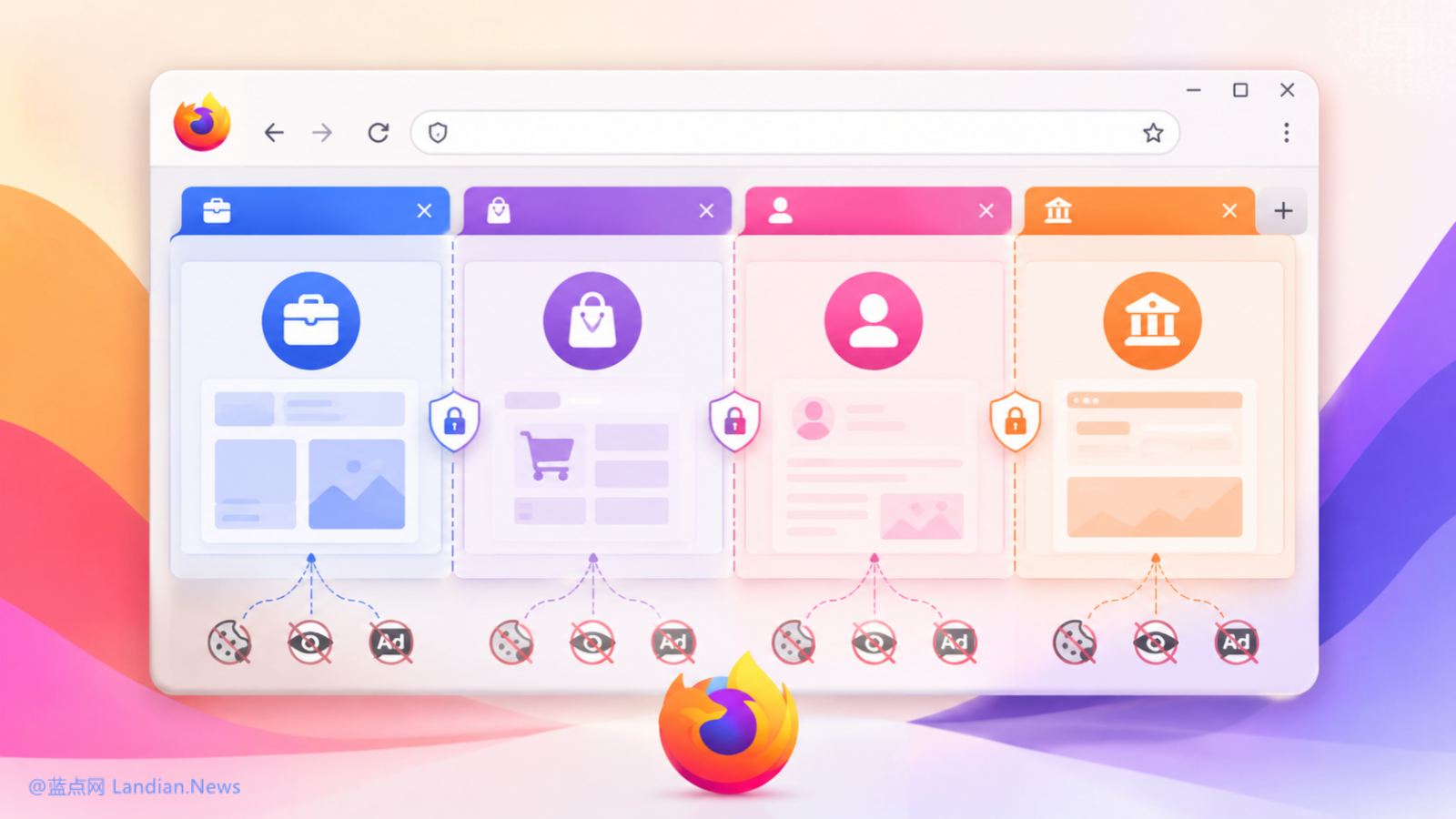 Firefox浏览器原生容器功能预览版上线 可隔离工作/生活账号并阻止跨站追踪
