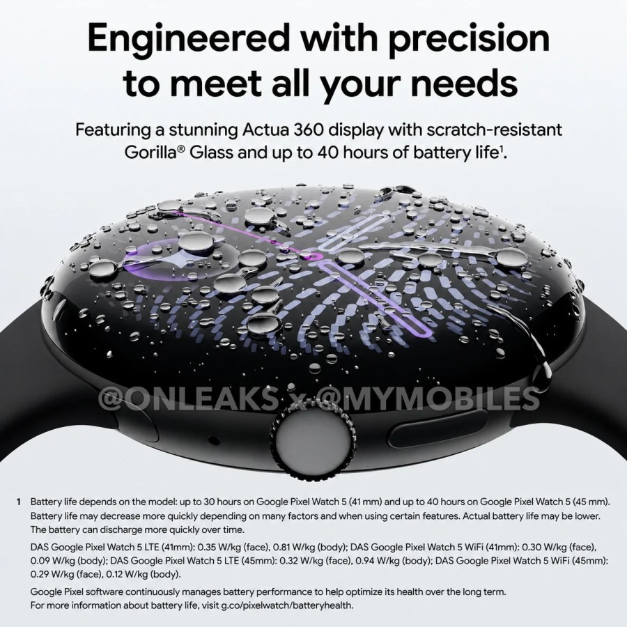 Pixel Watch 5 参数与售价全面曝光:延续经典设计 价格或迎上涨