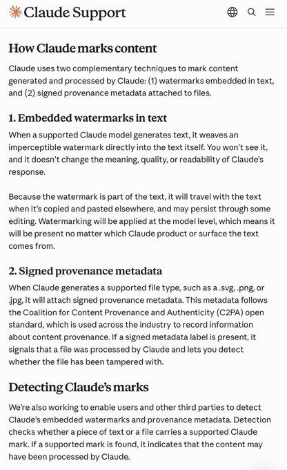Anthropic为Claude输出添加隐形水印 部分用户担忧职场与课堂AI使用被识别