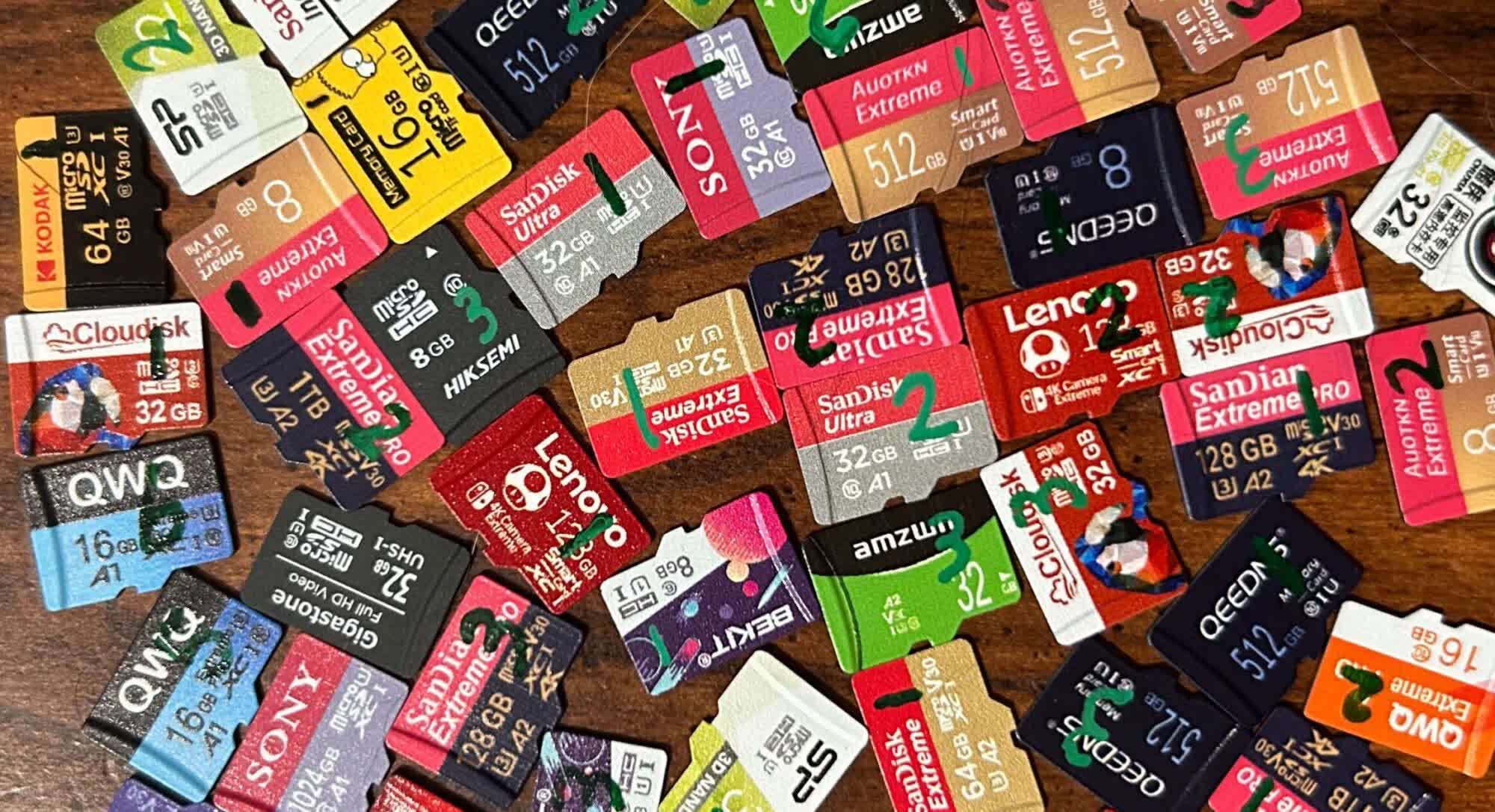 硬件极客历时三年极限测试351张microSD卡 各大品牌耐久度排名揭晓