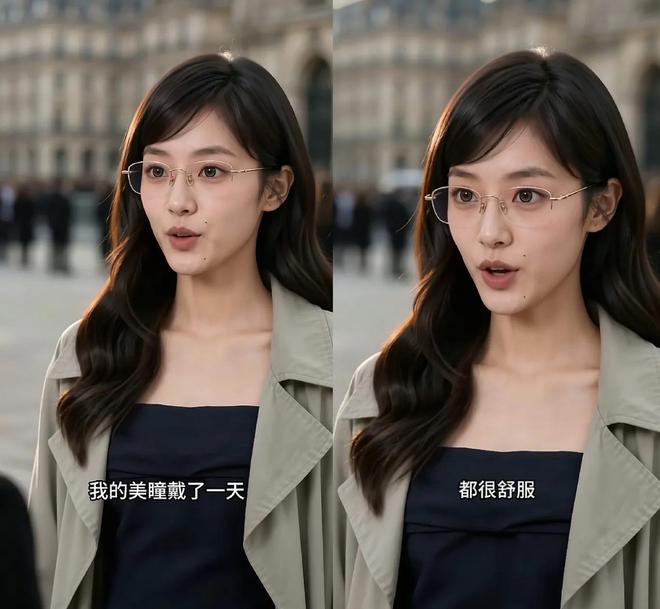 AI网红代言隐形眼镜 可她有眼睛吗?