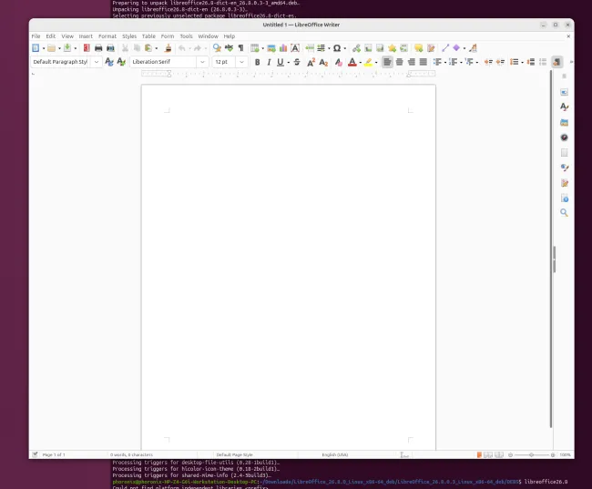 LibreOffice 26.8正式发布 带来多项实用功能改进