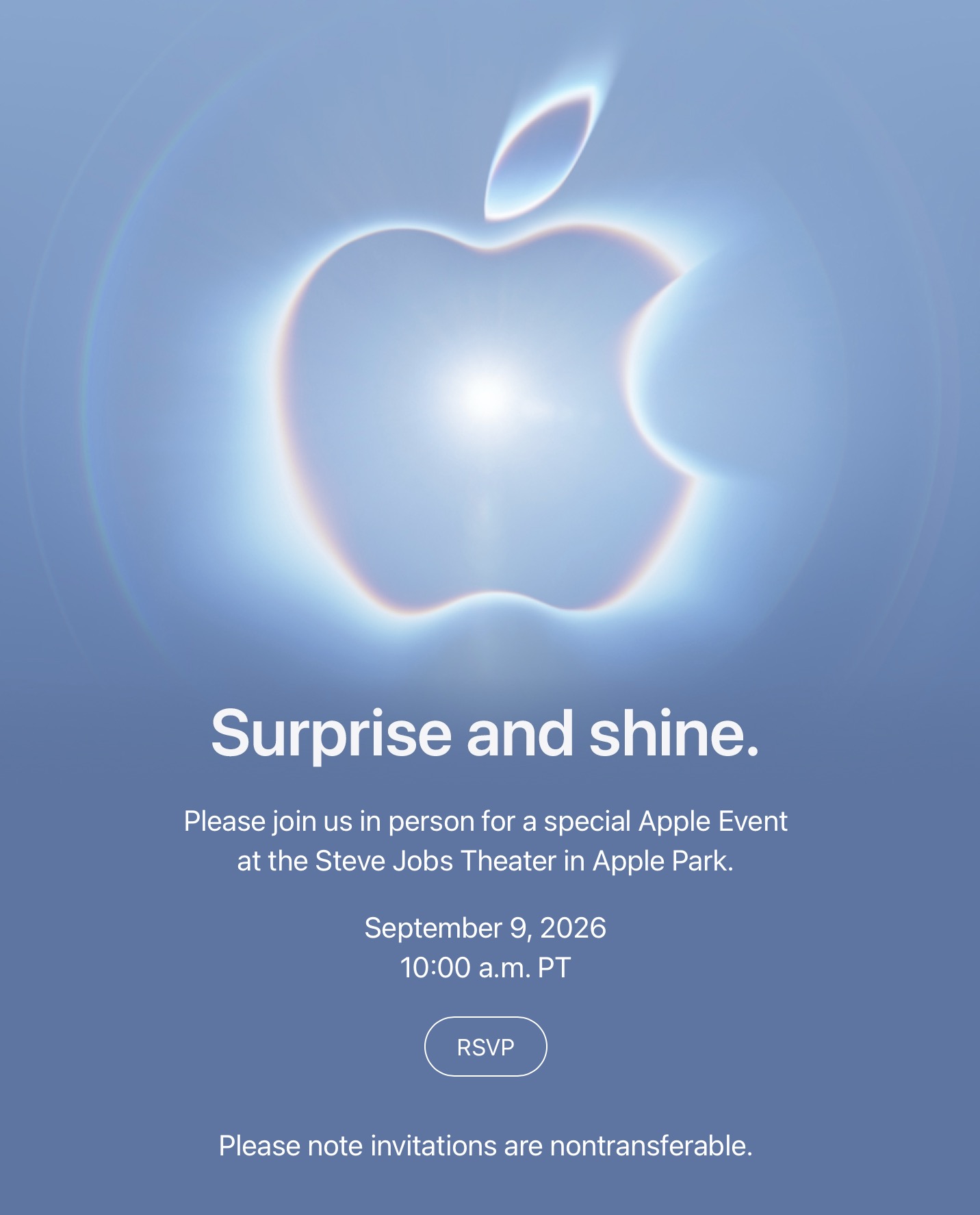 苹果官宣9月9日特别活动:iPhone 18 Pro与首款折叠屏机型或将亮相