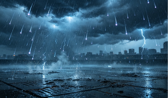 带电雨滴会腐蚀金属物体