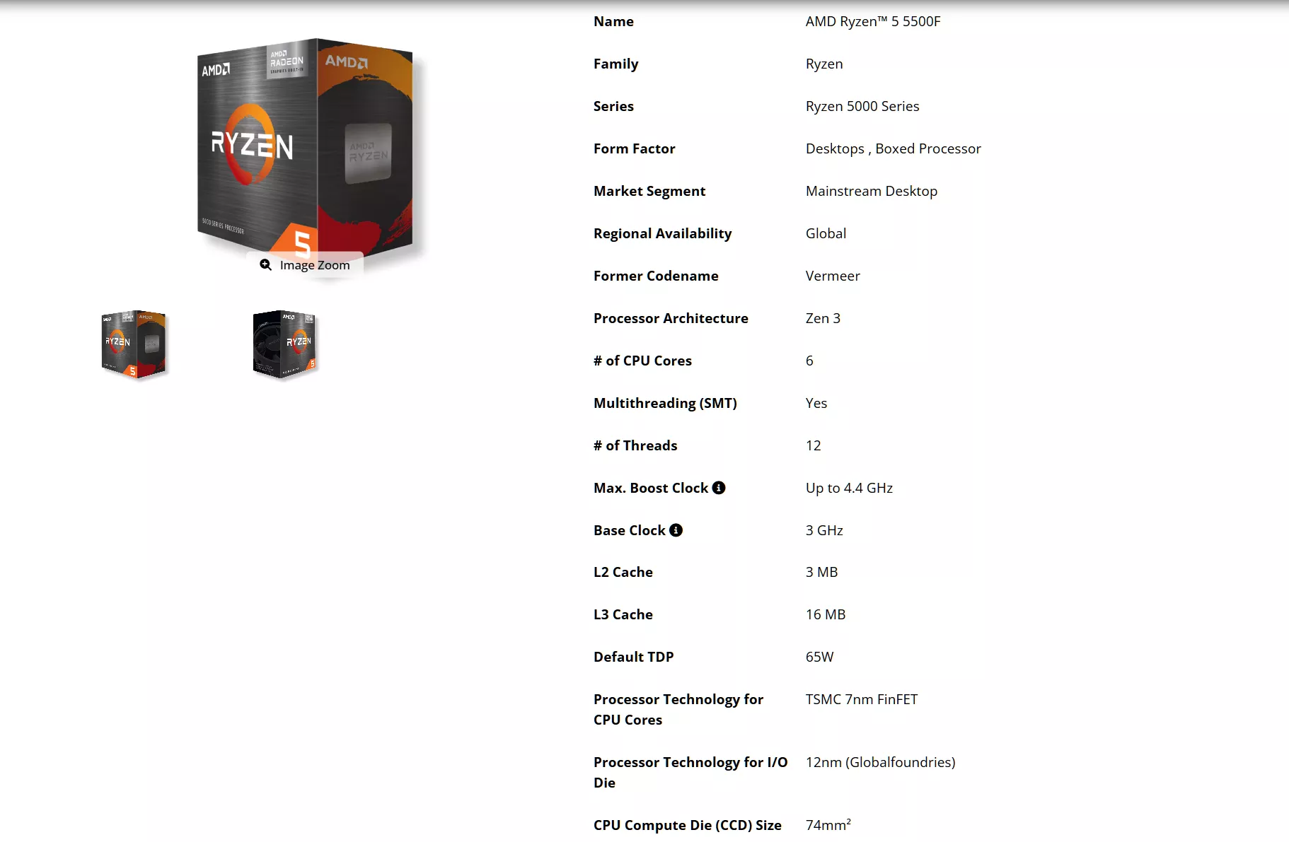 AMD低调推出99美元Ryzen 5 5500F 延续AM4插槽生命力