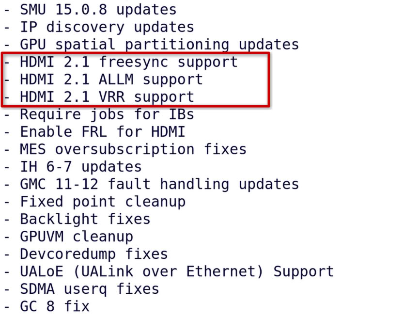 Linux 7.4内核全面升级HDMI功能 新增FreeSync VRR与自动低延迟模式支持