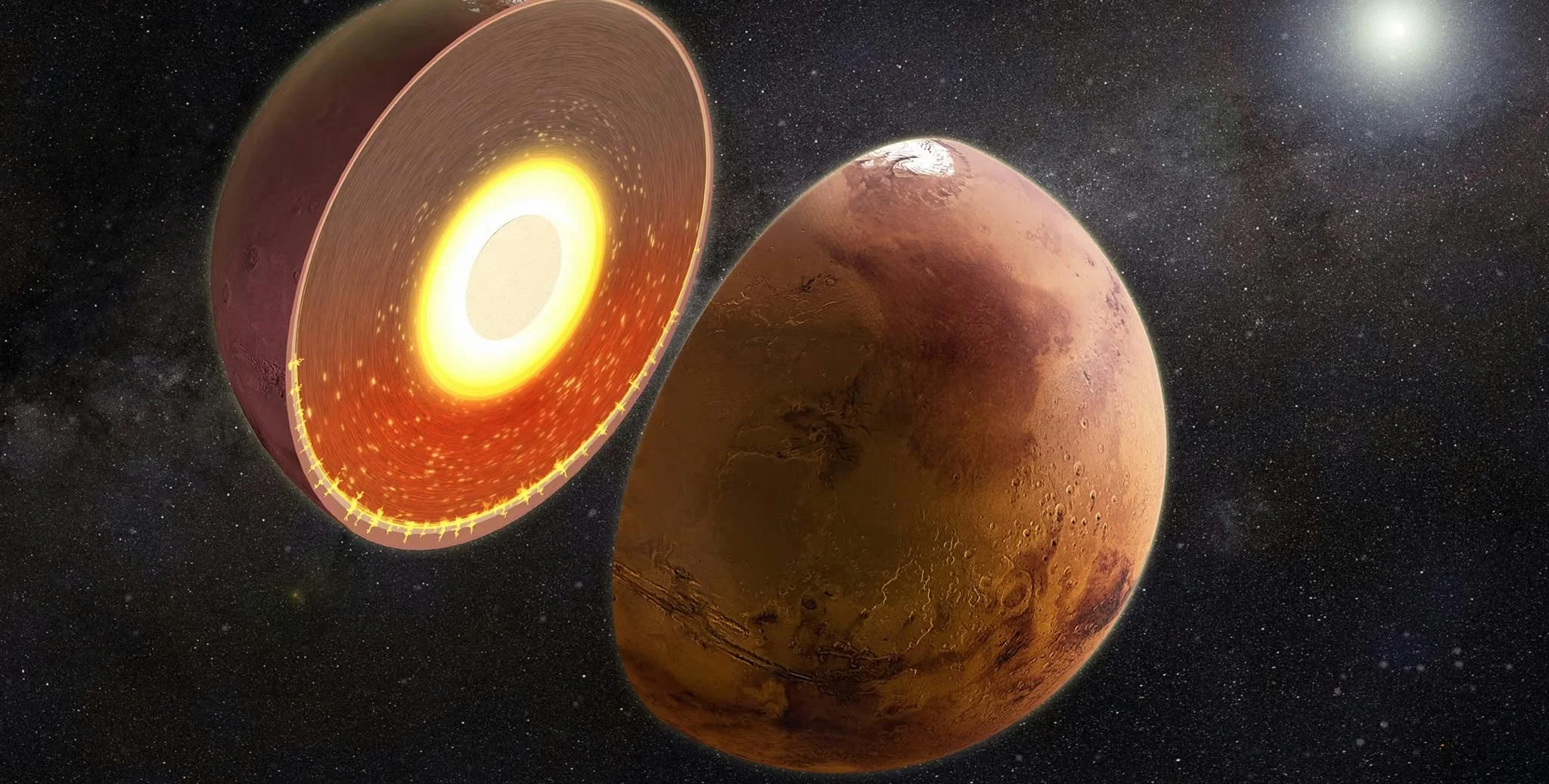 火星内部不同区域存在400℃温差 南半球地下可能部分熔融