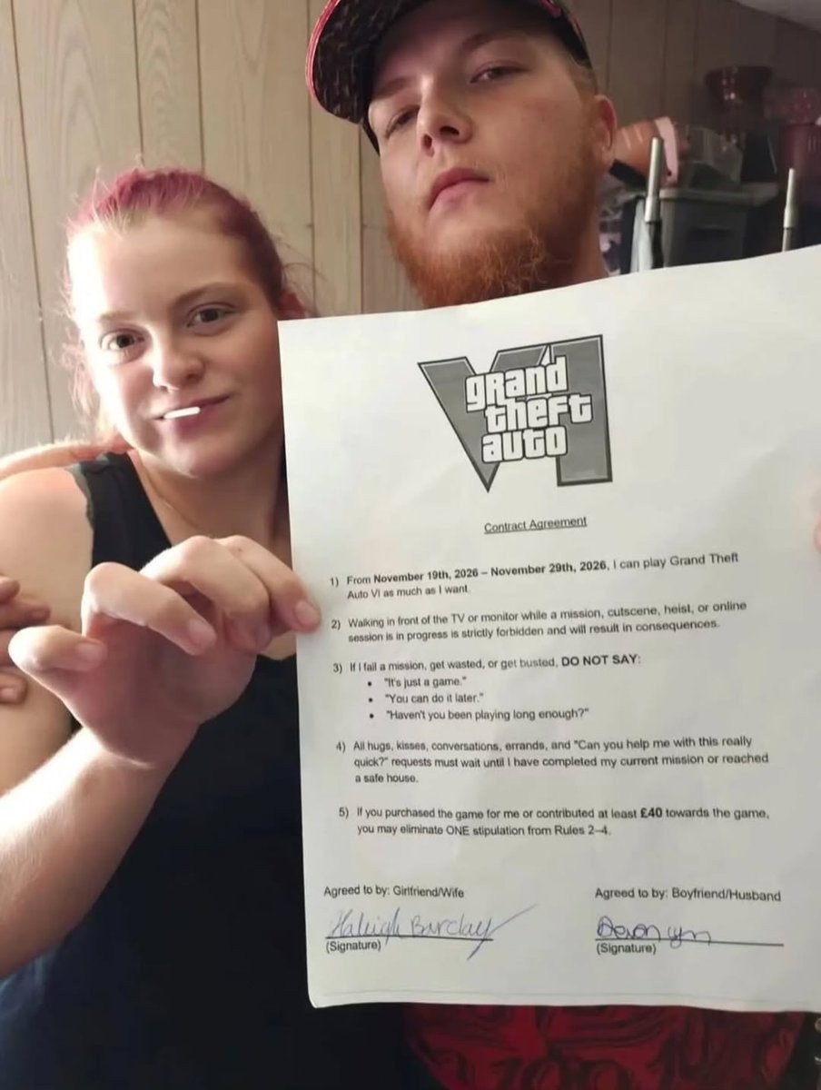 玩家为了能畅快游玩《GTA6》 和对象签书面协议