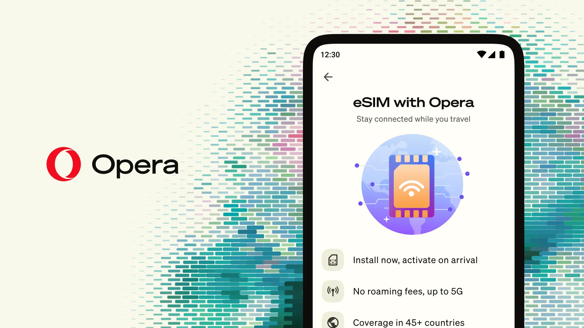 Opera Android版浏览器加入旅行eSIM服务 提供3GB免费流量试用