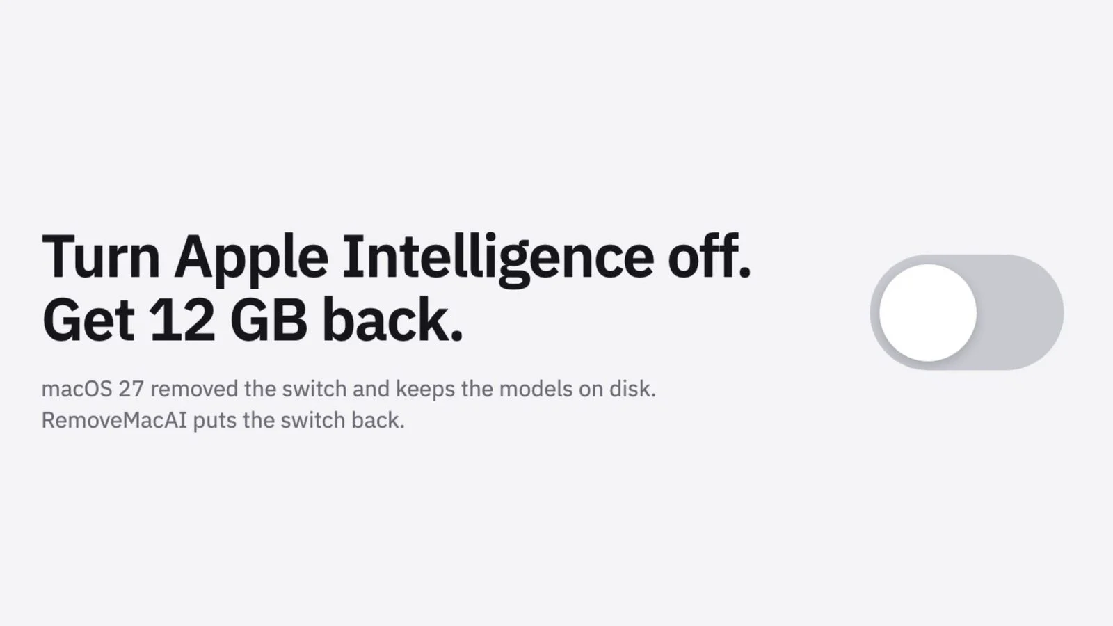 开源工具可移除Apple Intelligence模型 Mac用户最高可收回数十GB存储空间