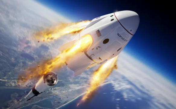 SpaceX货运“龙”飞船为国际空间站送设备物资