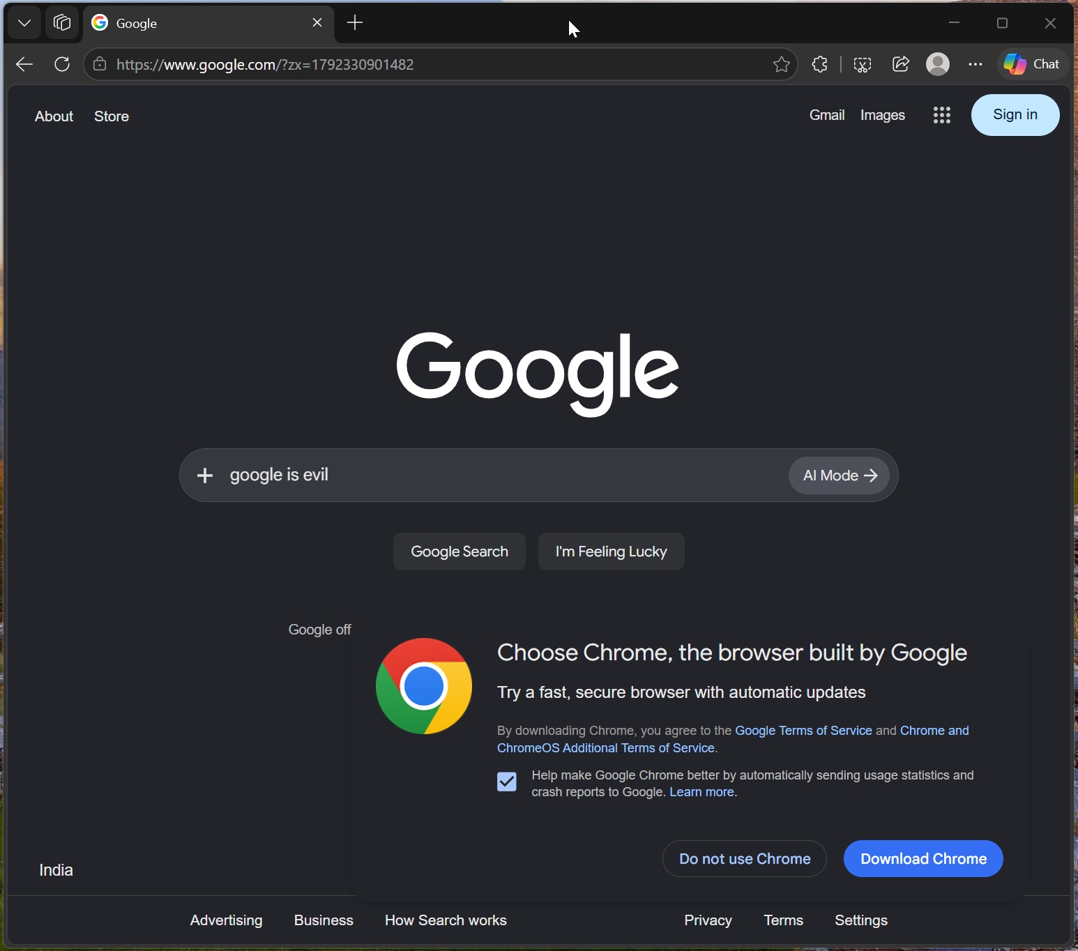 Google在主页弹窗诱导用户弃用Edge改用Chrome 重演微软曾饱受诟病的推广手段