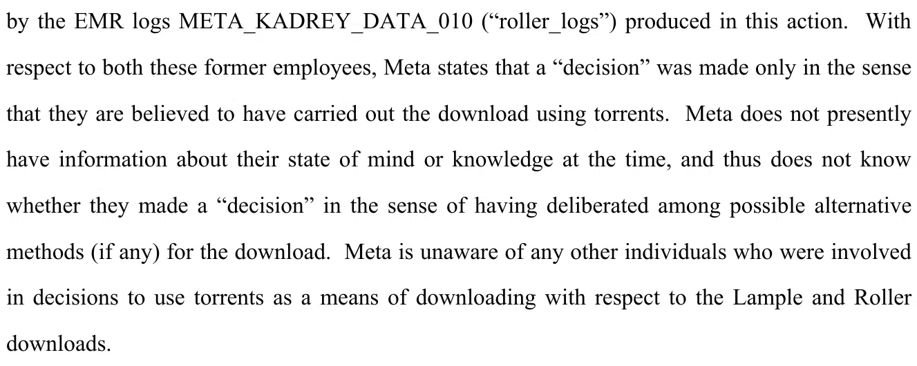 美国法官要求Meta披露批准通过BitTorrent下载盗版书库的员工