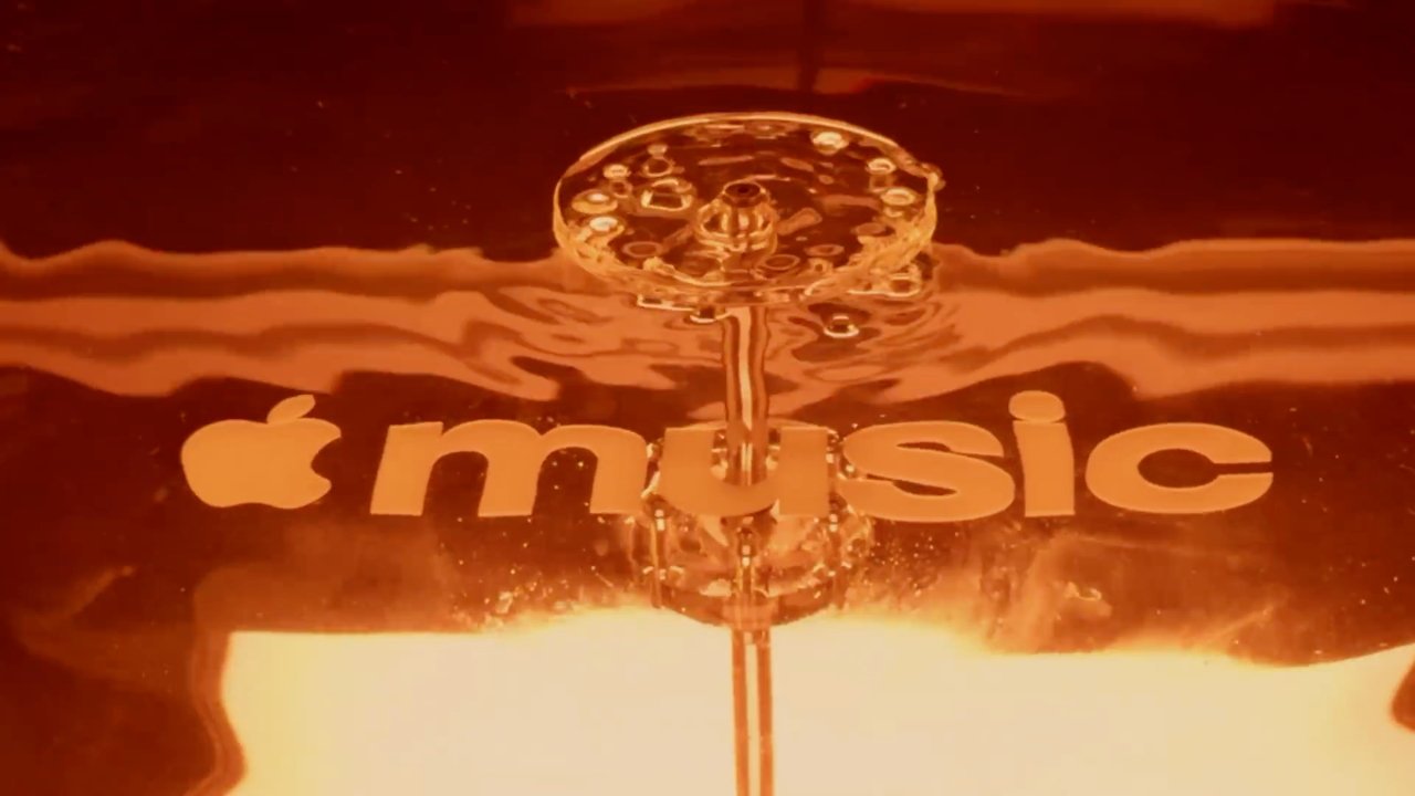 Apple Music公布新品牌片头 用真实声波让标志在矿物油中荡漾